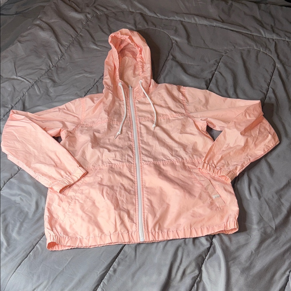 Light Pink Hooded Windbreaker